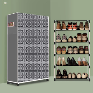 RJ CREATION 5 Tier Foldable Shoe Rack