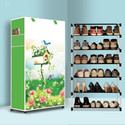 RJ CREATION 6 Tier Foldable Shoe Rack – Space Saver, Universal for Entry, Bedroom & Balcony Plastic Shoe Stand