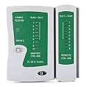 RJ11 RJ45 Network LAN Cable Tester With LED Indicators Tool for Internet Broadband Connection (Battery Not Included)