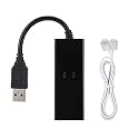 Rj11 To Usb Adapter Fax Modem Usb Windows 10 Abs Black Usb 56K External Dial Up Voice Fax Data Modem Fit For Win7 Win8 Win10 Xp