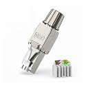 RJ45 Cat6A Cat7 Cat8 Connector Reusable Shielded Ethernet Field Modular 2000MHz 40Gbps LAN Cable 22-26AWG(CAT6A STP)