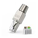 RJ45 Cat6A Cat7 Cat8 Connector Reusable Shielded Ethernet Field Modular 2000MHz 40Gbps LAN Cable 22-26AWG(CAT7 STP)