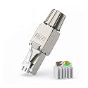 RJ45 Cat6A Cat7 Cat8 Connector Reusable Shielded Ethernet Field Modular 2000MHz 40Gbps LAN Cable 22-26AWG(CAT6A STP)