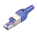 RJ45 CAT8 Cat7 CAT6A Connector RJ45 Terminated 10Gbps(10PCS,Green)