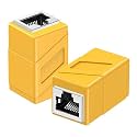 RJ45 Coupler, 2 Pack Ethernet Adapters Female to Female, Ethernet Cable Extender Adapter, 8-Pin Modular Straight Through, Network Connectors for Cat8/Cat7/Cat6/Cat6a/Cat5e/Cat5 Ethernet Cable(White)