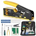 RJ45 Crimp Tool Kit Pass Through Cat5 Cat5e Cat6 Cat7 Crimping Tool Kit 705