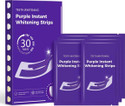 RJD1114 Teeth Whitening Strips with PAP, Non Slip Tech for Stain Removal - Purple Teeth Wipe (Pack of7)