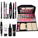 TYA 6155 Makeup Kit with Matte Fixer Spray, Primer, Contour, Foundation, 3in1 Eyeliner,Mascara,Eyebrow Pencil, 36H and Kajal Pencil - (Pack of 10)
