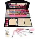 TYA 6155 Multicolor Makeup Kit with 5 Pcs Pink Mini Makeup Brushes Set - (Pack of 6)