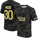 RJM Miami Jersey New Messi Black Jersey 2024 (Kids,Boys,Men)(14-15Years,Multicolor-026)