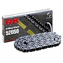 RK Racing Chain 520-SO-64 (520 Series) Steel 64 Link Traditional Street and Off-Road O-Ring Chain with Connecting Link