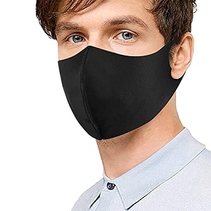 Black Cotton Face Mask Reusable Super Soft