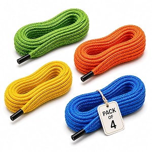 clothesline  cloth drying rope  laundry clothesline  indoor outdoor clothes line  multi-functional portable rope multicolour pack of 4 10 meter nylon rope