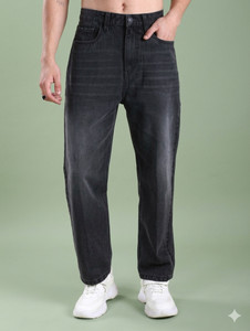 RKDENIM Straight Fit Men Dark Grey Jeans