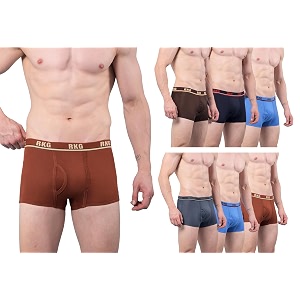 RKG Mens Cotton Trunks Soft Breathable