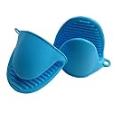 RKPM 2 Pcs Silicone Pinch Grip Mitten Oven Mitt Gripper Grip Kitchen Potholder Utensil Tool 1 Set Orange