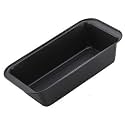 RKPM HOMES Rectangle Cake Mould I Non-Stick Tin Teflon Coating Baking Pan I Carbon Steel Bread Loaf Cake Tray I Can be Used Microwave Oven, OTG I Cake Making Supplies - Pack of 1 (Black)