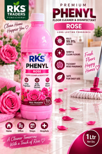 RKSTraders RKS Phenyl Floor Cleaner PINK Rose