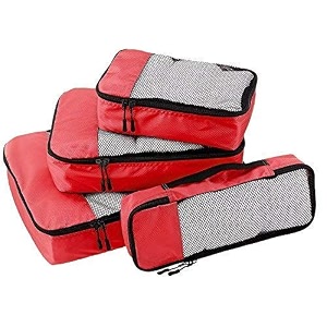 Rl Red Packing Cubes -Set Of 4