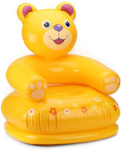 rls solutions teddy bear inflatable chair for kids 1 pc inflatable sofa chair multicolor