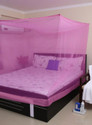 Rm Enterprises PINK 8x8ft King Size Bed Polyester Washable Adults Mosquito Net