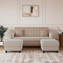 RM HOME Luna Fabric 5 Seater 