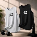 RMLKN Men Printed Round Neck Polyester Black