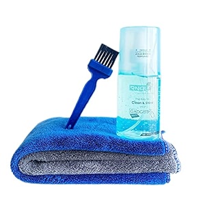 pro kit  premium laptop pc camera lens cleaning gel spray kit with premium microfibers aqua breeze perfumed 200ml