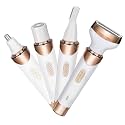 RNKR Painless 4-in-1 Women's Shaver - No Irritation Bikini Trimmer &amp; Body Razor, Cordless for Travel, Hypoallergenic Wet/Dry Use, USB Rechargeable