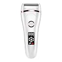 RNKR Women's Electric Razor - 3-in-1 Rechargeable Shaver for Face/Legs/Bikini, Wet&amp;Dry Painless Hair Remover, IPX7 Waterproof, LED Display, USB Charging, White