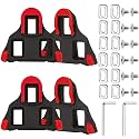Road Bike Cleats Compatible with SPD-SL Pedals, 4 Pack