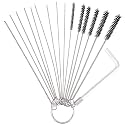 Road Passion Set of 1 Carburetor Carbon Dirt Jet Remove Cleaner 9 Cleaning Needles + 6 Nylon Brushes Tool Kit + 1 Throttle Wrench Kit for Carburetor Cleaning Kit Needles Brushes Set