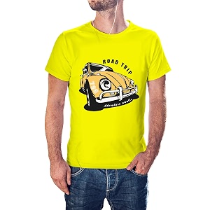 Road Trip CAR 100 Cotton Round Neck