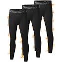 Roadbox Boys' Thermal Compression Pants, Fleece Lined Base Layer Leggings