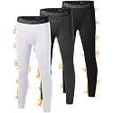 Roadbox Boys' Thermal Compression Pants, Fleece Lined Base Layer Leggings