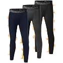 Roadbox Boys' Thermal Compression Pants, Fleece Lined Base Layer Leggings
