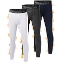 Roadbox Boys' Thermal Compression Pants, Fleece Lined Base Layer Leggings