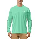 Roadbox Men's UPF 50+ UV Sun Protection Shirts, Long Sleeve Swim Rash Guard