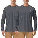 Roadbox Men's UPF 50+ UV Sun Protection Shirts, Long Sleeve Swim Rash Guard