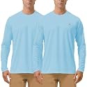 Roadbox Men's UPF 50+ UV Sun Protection Shirts, Long Sleeve Swim Rash Guard