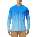 Roadbox Men's UPF 50+ UV Sun Protection Shirts, Long Sleeve Swim Rash Guard