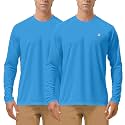 Roadbox Men's UPF 50+ UV Sun Protection Shirts, Long Sleeve Swim Rash Guard