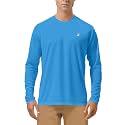 Roadbox Men's UPF 50+ UV Sun Protection Shirts, Long Sleeve Swim Rash Guard