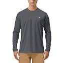 Roadbox Men's UPF 50+ UV Sun Protection Shirts, Long Sleeve Swim Rash Guard