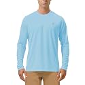 Roadbox Men's UPF 50+ UV Sun Protection Shirts, Long Sleeve Swim Rash Guard