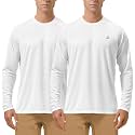 Roadbox Men's UPF 50+ UV Sun Protection Shirts, Long Sleeve Swim Rash Guard