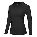 Roadbox Women's Compression Shirt Long Sleeve, Quick Dry Athletic Base Layer Tops, UPF 50+ Running Workout Underscrub Shirts