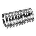 ROADFORMER 3.5 inch Hose Clamp Full Stainless Steel: 78mm - 102mm, 10 Pack