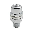 RoadPro RP-302MAX Extra Heavy Duty Chrome Platedl 3/8 x 24 Maxi Antenna Stud with SO-239 Connector