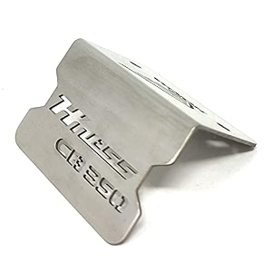roadreligion front brake oil container guard for highness cb350 - stainless steel